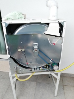 Asciuga biancheria a gas Rinnai in assistenza